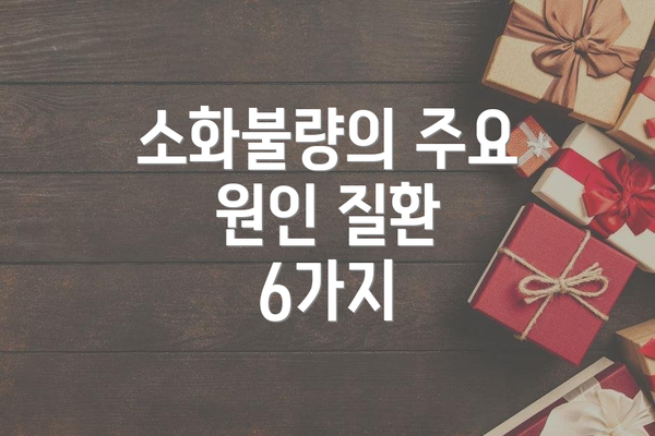 소화불량의 주요 원인 질환 6가지