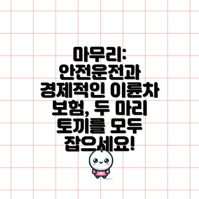 마무리: 안전운전과 경제적인 이륜차 보험, 두 마리 토끼를 모두 잡으세요!