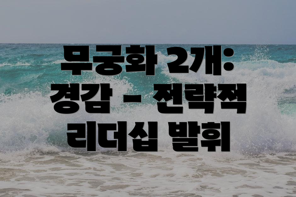 무궁화 2개: 경감 - 전략적 리더십 발휘