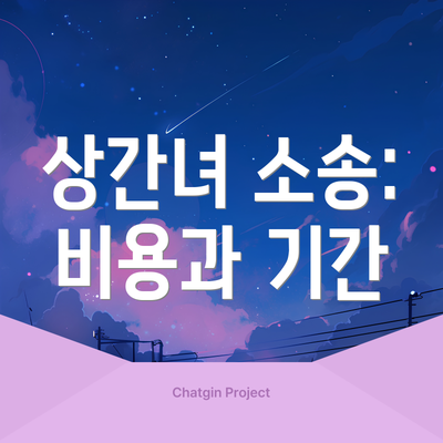 상간녀 소송: 비용과 기간