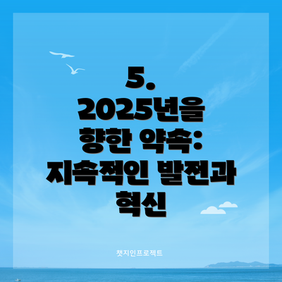 5. 2025년을 향한 약속: 지속적인 발전과 혁신